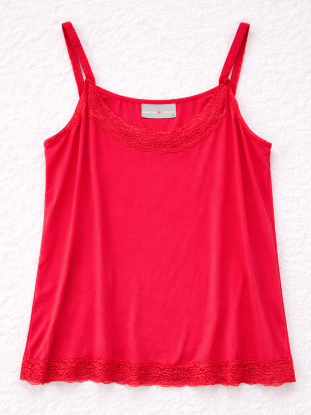Avenue Studio Y2K Coquette Lace Trim Cami Hot Pink Fairy Grunge Tank 14/16 C19